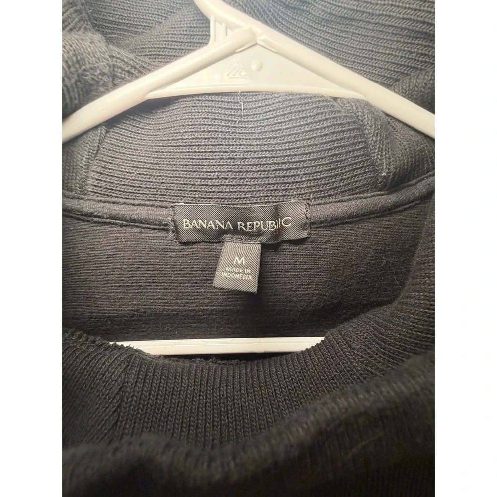 Banana Republic Hoodie Black Sweater Men Size‎ Medium